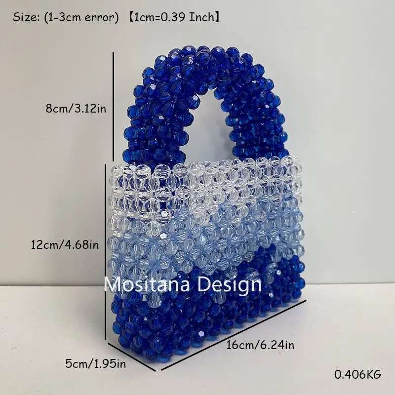 Fashion Colorful Gradient Handmade Acrylic Wrapped Woven Flap Women's Shoulder Bags Summer Senior Handbag Designer