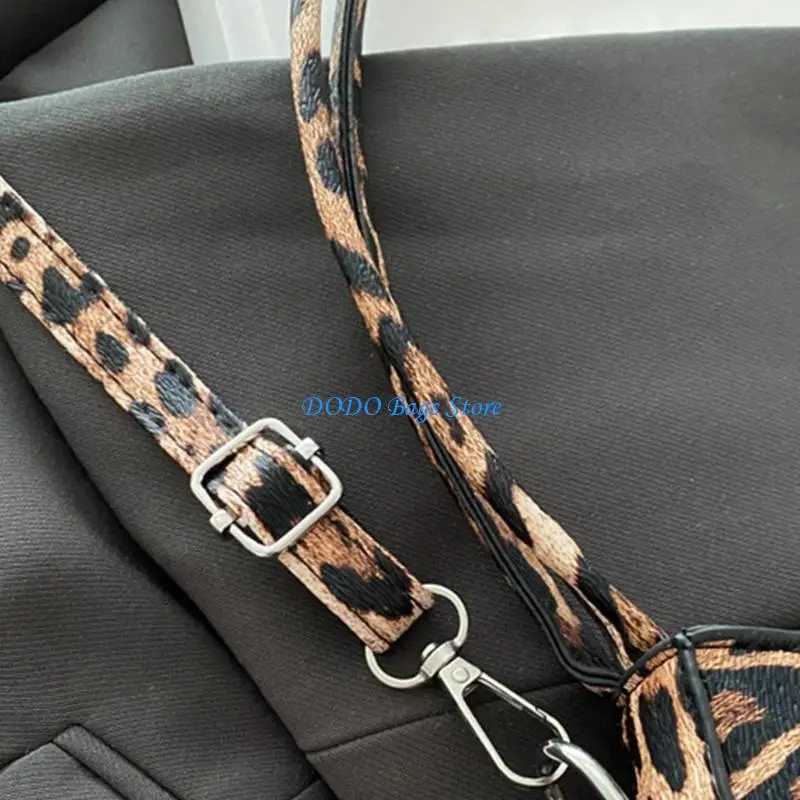 Stylish Leopard Print Shoulder Bag PU Crossbody Purse for Fashionable WomenW251106