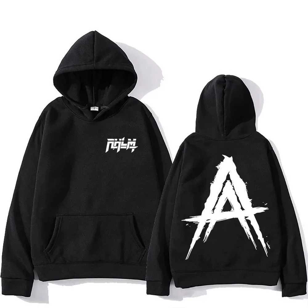 New trend Retro letter pattern hooded American streetwear style autumn casual pure cotton sportswear for men and women W251106