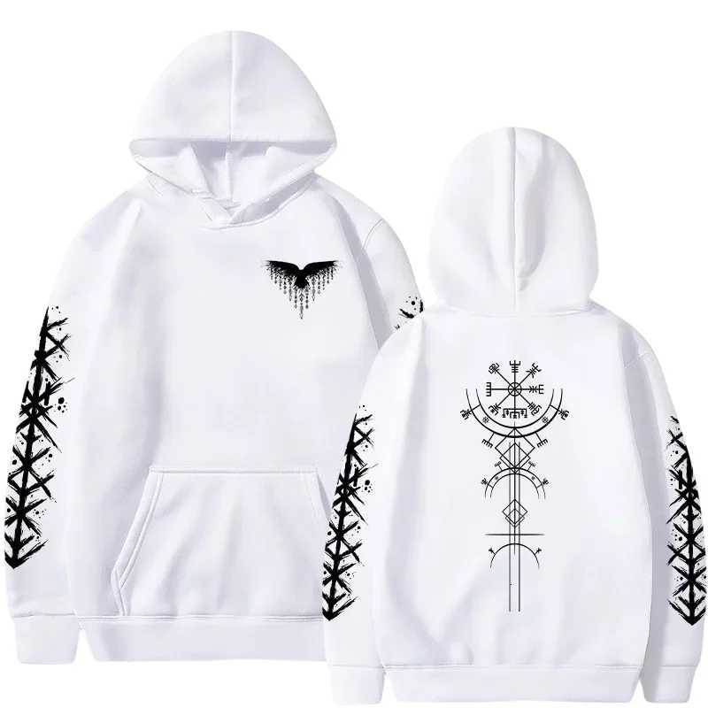 Autumn Winter Hot Sale Mens Hoodie High Grade Ancient Viking Rune Pattern Sweatshirt Male Home Outdoor Comfort Warm Casual Coat W251106