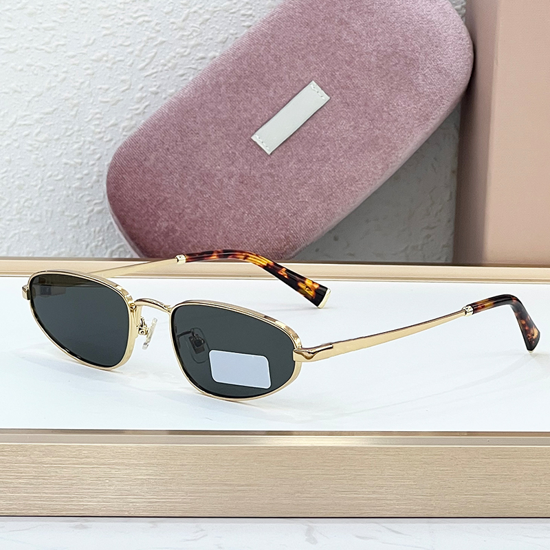 Designer Sunglasses For Women Men Small Metal Full Frame Eyewear MUA52 Luxury Sunglasses Outdoor Goggles UV Protection Glasses With Box