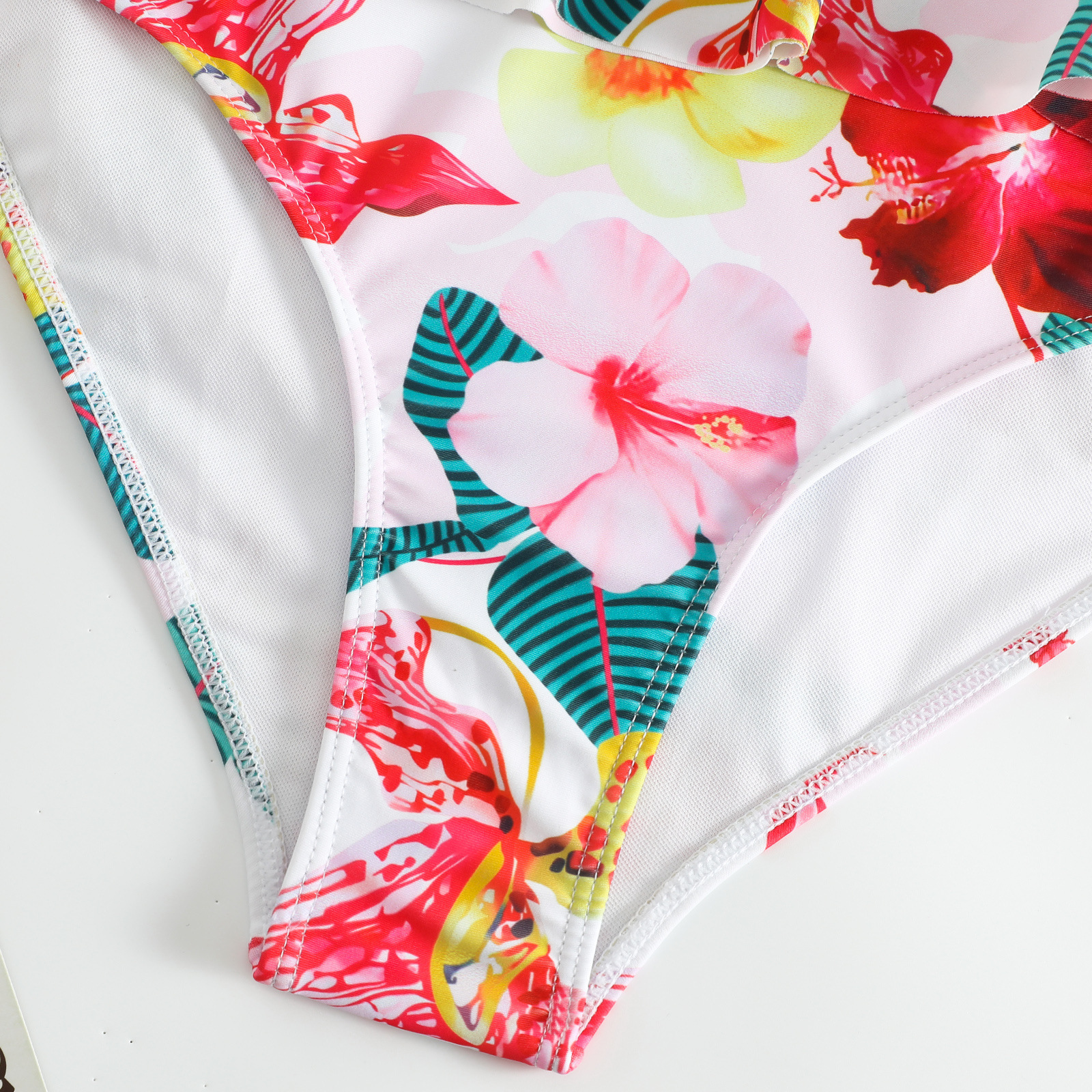 2025 New Split Women's Bohemian Style Printed Long Skirt Swimsuit