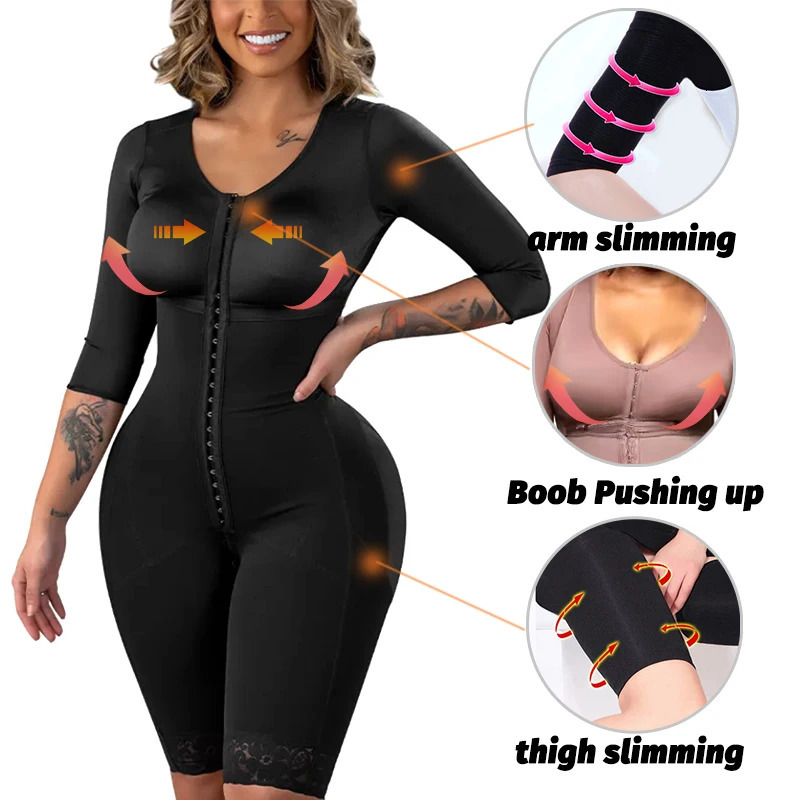 Girdles Shapewear Faja Colombianas Shaper Bodysuits Tummy Slimming Corset Full Body Reducer Postpartum Carving Bodices Sheath 250402