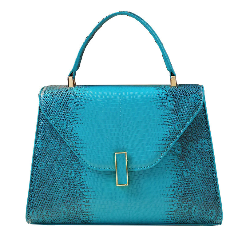 2024 New Temperament Snake Patterned Handbag Trendy Fashion Kelly Women's Crossbody Shoulder Bag