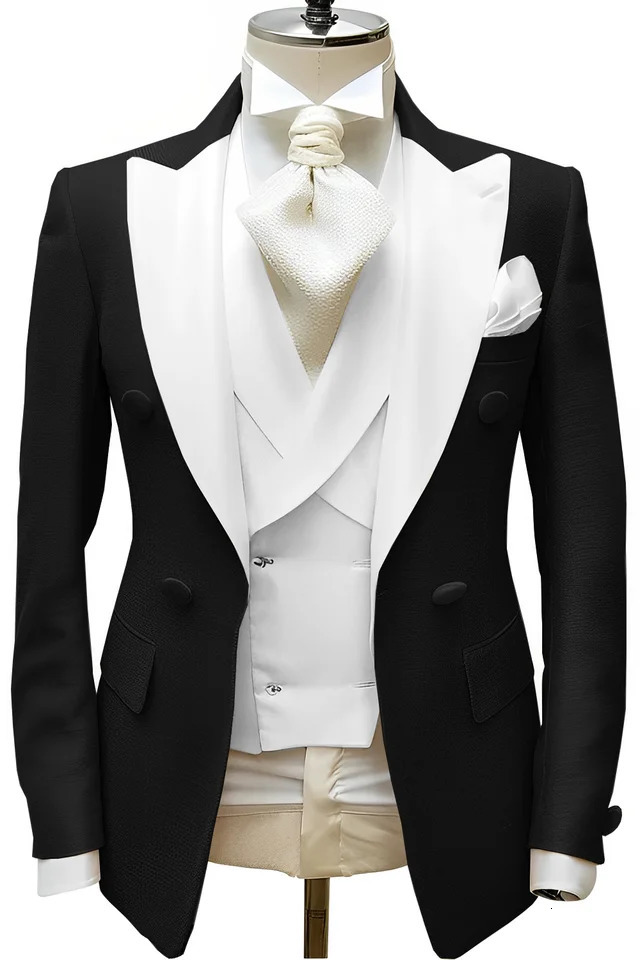 Khaki mens three piece elegant wedding tailcoat custom dress slim fit jacket XS-5XL mens clothing 250402