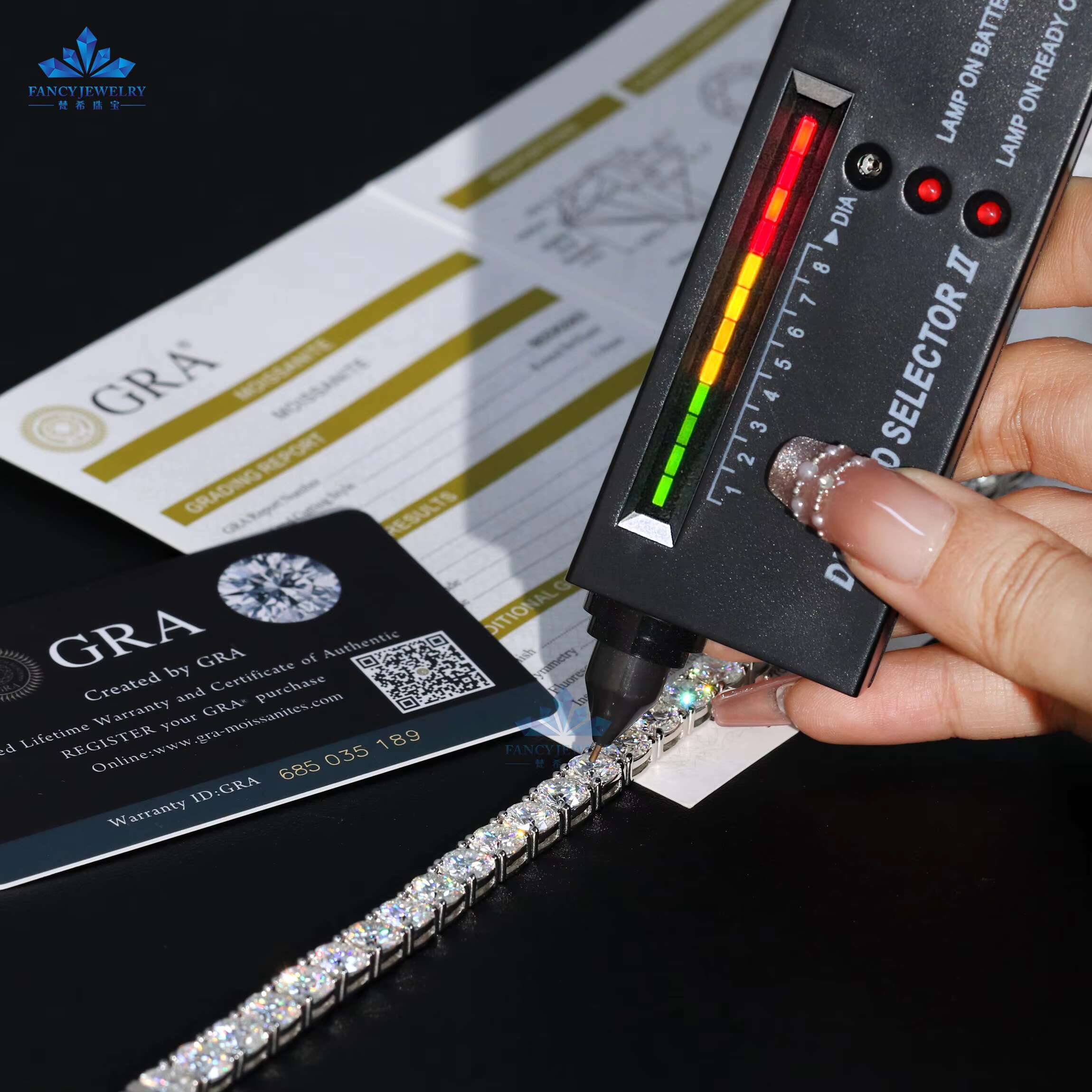 Pass Diamond Tester 18k Gold Plated 925 Sterling Silver Women Men Chain 2mm 3mm 4mm 5mm 6.5mm VVS Moissanite Tennis Bracelets