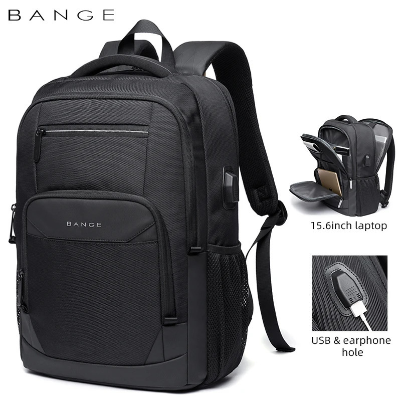 Bange Student Travel Backpack Large Capacity 15.6 Laptop Daily USB Charging Waterproof Laptop Backpack 250402