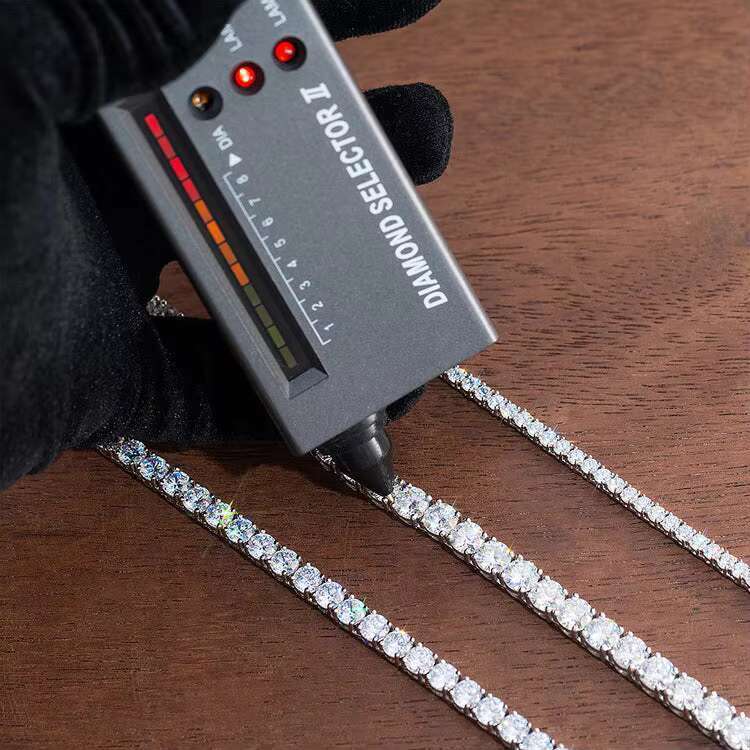 Professional tennis chain necklace, jewelry, 2mm, 3mm, 6mm men's silica bracelet