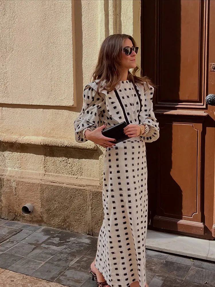 Fashion printed patch work light sleeve jacket set for womens casual loose high waisted A-line skiing Vocation streetwear 250402