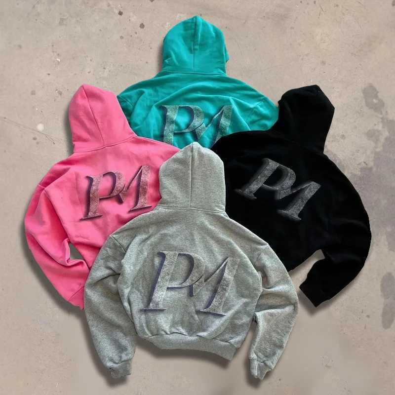 Autumn American Style Hoodie Cool Zipper Printed Banknote Pattern Sports Casual Loose Cardigan Jacket W251106