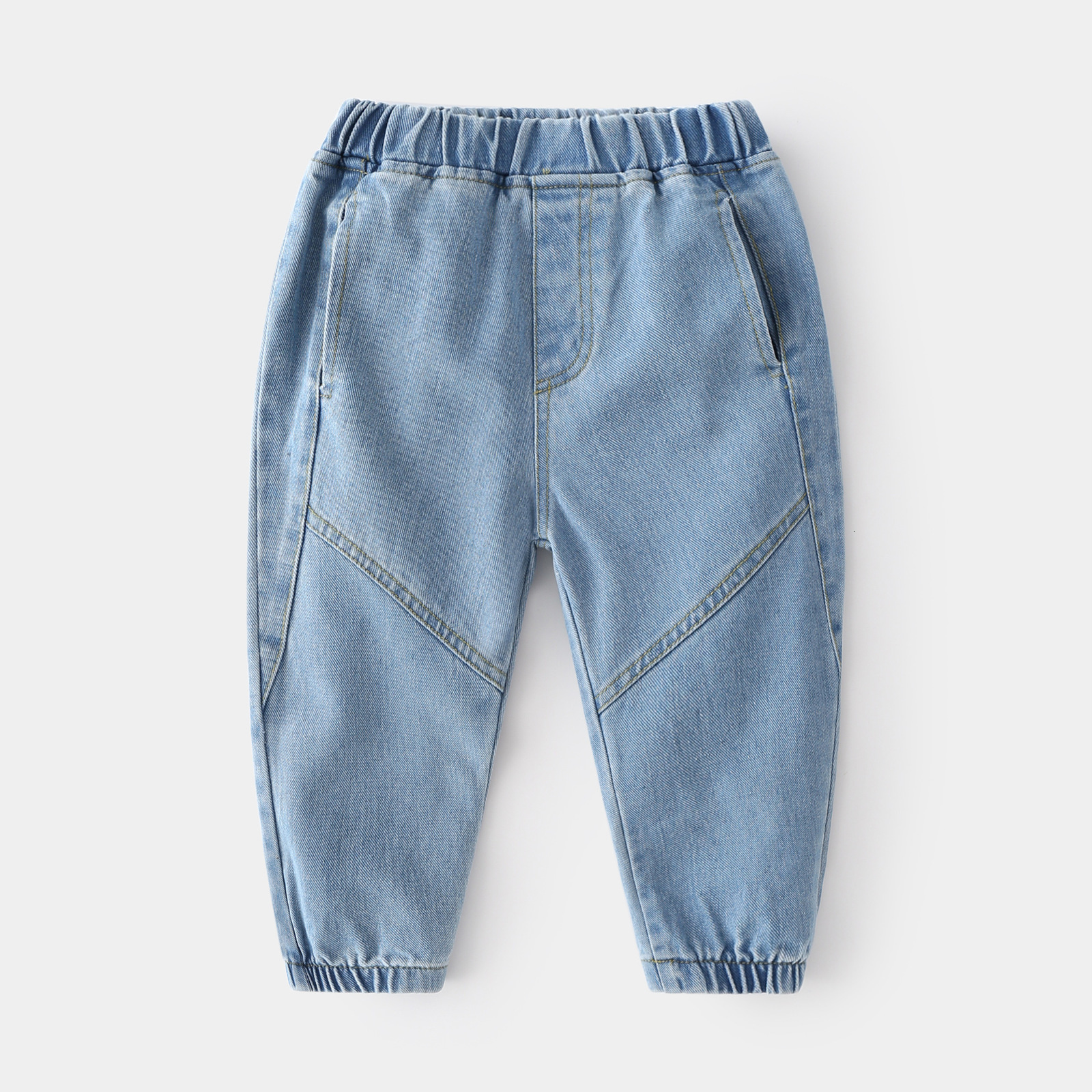 Jeans Spring Toddler Kids Baby Boys Jeans Solid Cotton Denim Cargo Trousers Korean Style Children Fashion Denim Jeans Pants 230306