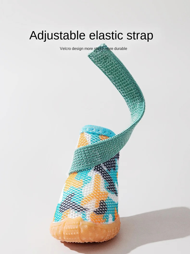 Dog shoes summer small dogs anti-dirty outing footwear Teddy Bikini Bear anti-drop pet shoe covers waterproof dog shoes 250402