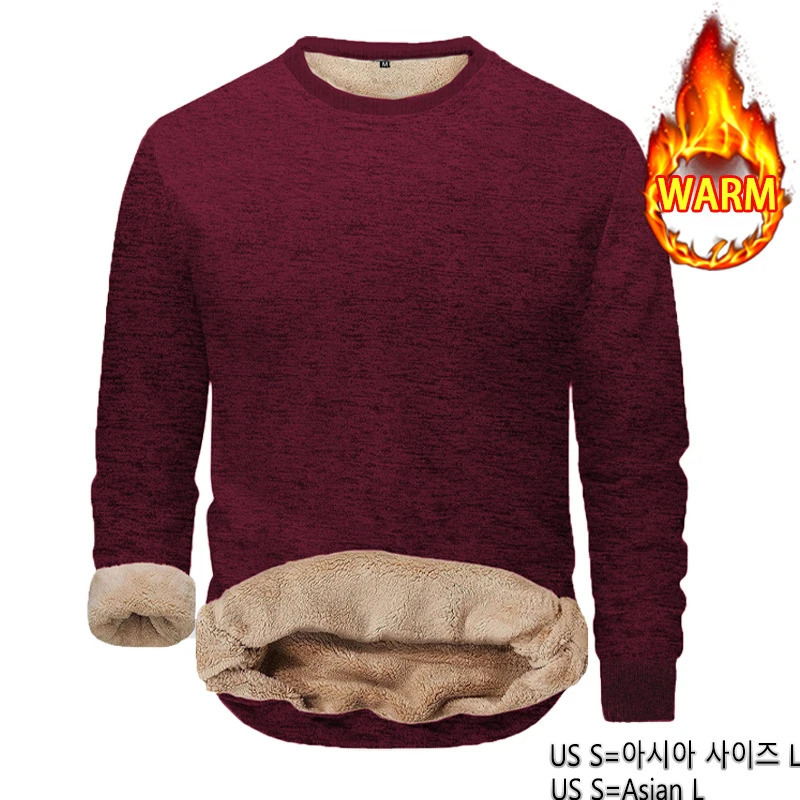 Animal Game Men Fleece Sweatshirts Casual Pullover Slim Thermal Underwear Male Sherpa Lined Streetwear Thermal Winter Shirts 251106