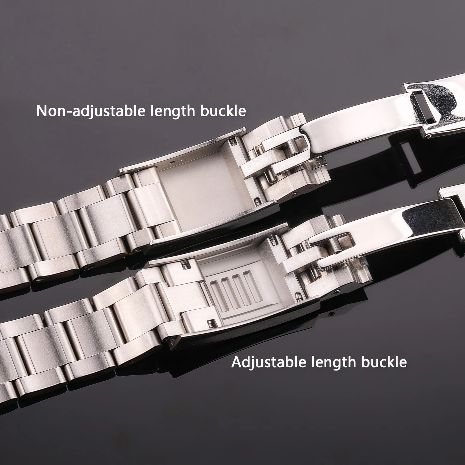 20mm 904L Stainless Steel Watch Band Curved End Solid Bracelet Strap With Glide Lock Clasp for 40mm 41mm Case 251105