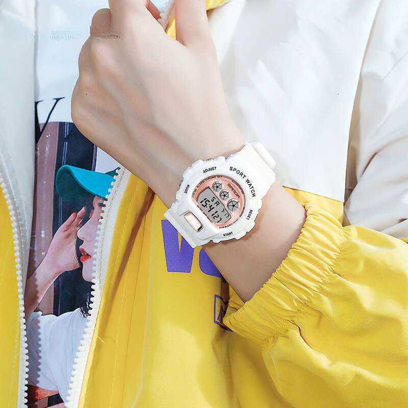 DHwatches Sanda Men's Student Single Movement Fashion Trend Electronic Watch for Men and Women Middle School Students Wristwatch