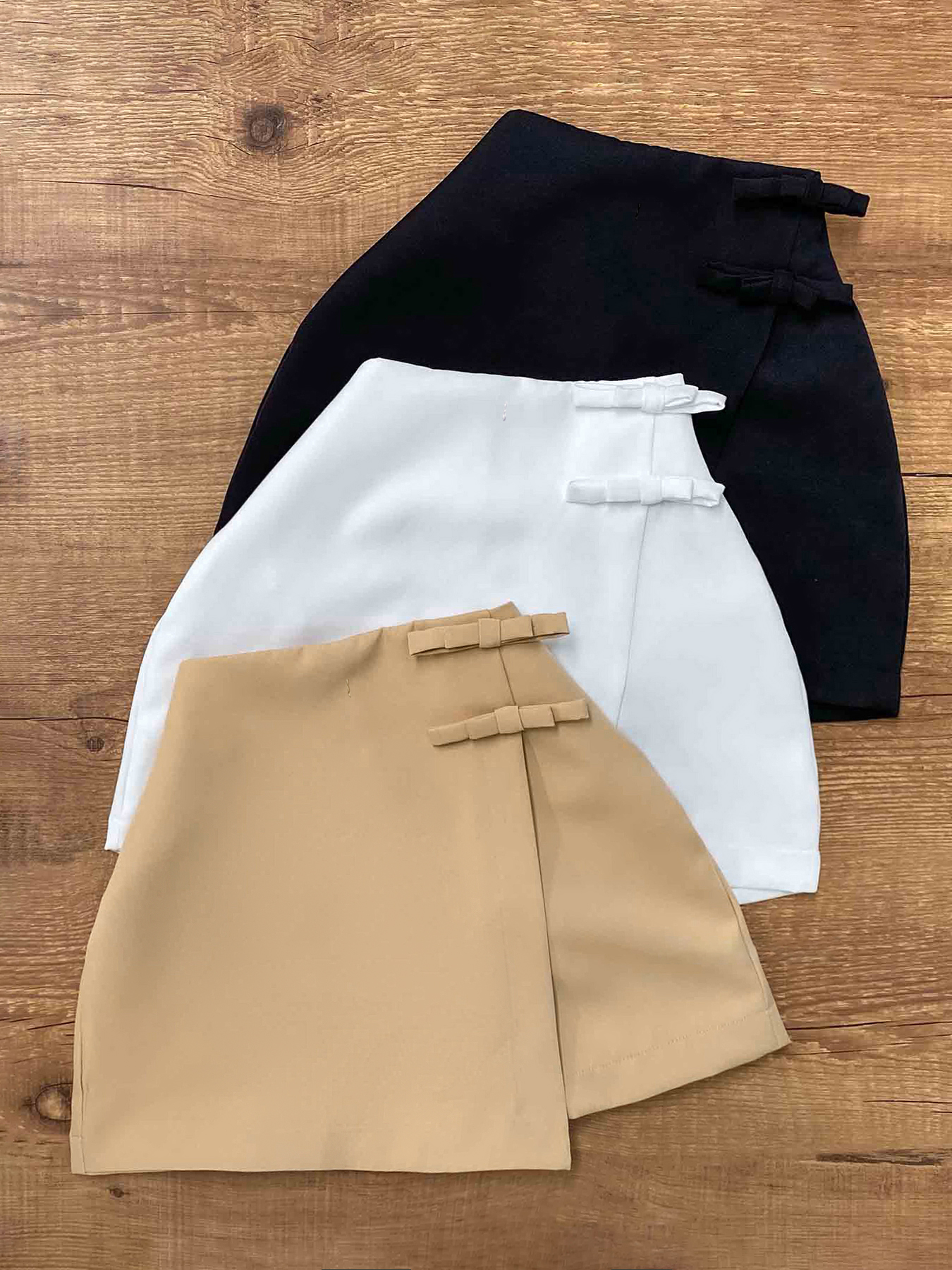 Minimalistic Yet Stylish Ladies' Polyester Short-Skirts Collection Featuring Timeless A Line Cut Across Diverse Shades---1775