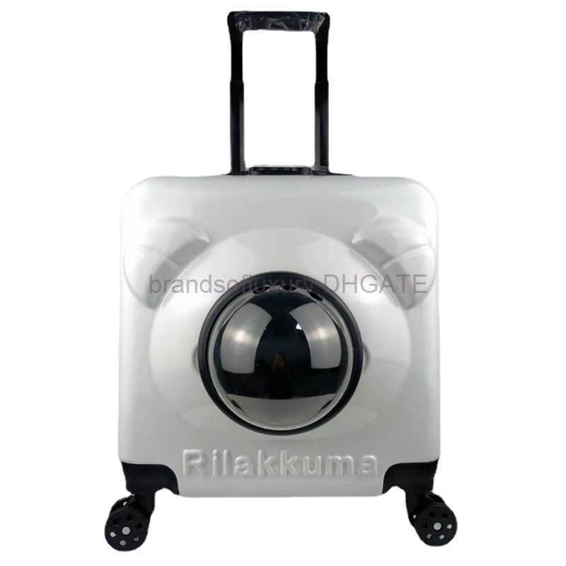 Pet trolley bag cat dog space capsule bag cat go out portable air box portable cat suitcase travel
