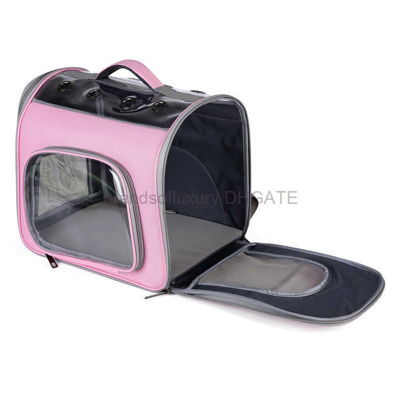 Double Shoulder Pet Bag Simple and Convenient Portable Cat Bag with Large Capacity Breathable Space Module Outgoing Dog Backpack