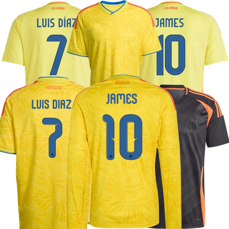 2024 2025 2026 2027 Colombia JAMES Soccer Jerseys J.ARIAS SUAREZ LUIS DIAZ CUADRADO D.SANCHEZ CORDOBA J.LERMA RICHARD RISO BORJA national team football men kids shirt