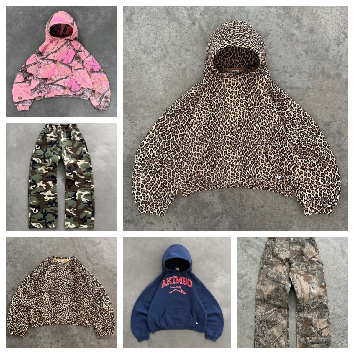 AKIMBO Designer hoodie men coat Jeans Hip Hop Trendy Brand jacket Camouflage Pattern Baggy sweatpants Women Clothing Casual Camouflage tracksuit Stree