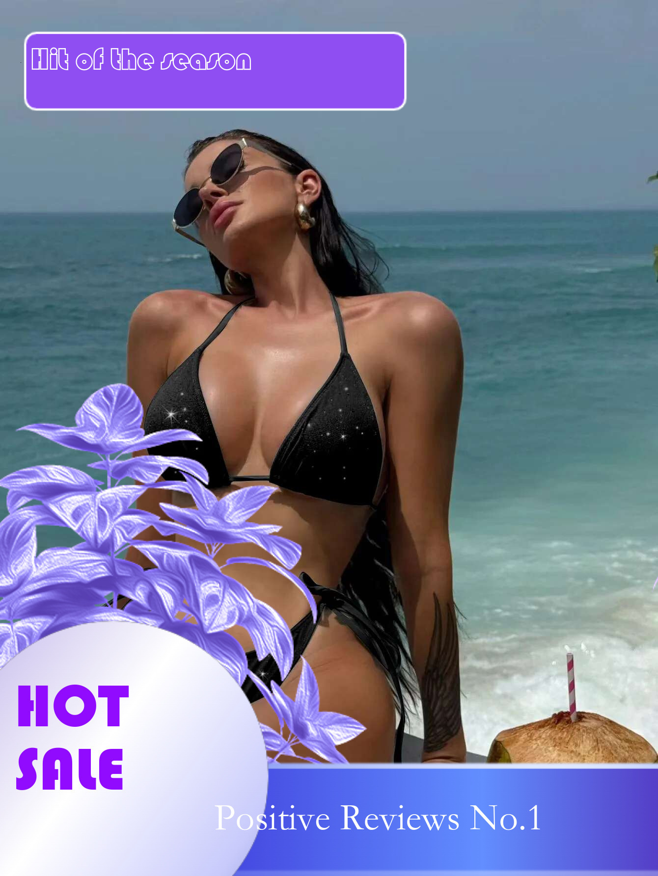 Dongdumaoyi Shiny Black Micro Bikini Women Sexy Sequin Push Up Tie Side Bandage Triangle Swimsuit Brazilian Beach Bathing Suit Swimwear