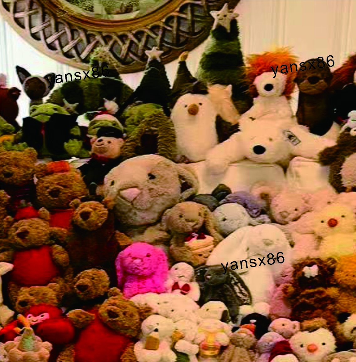 Jelly Collection Set - Fur Toys - Cute and Endearing Animal-shaped Fur Dolls - Gift for Babies and Mothers 12435