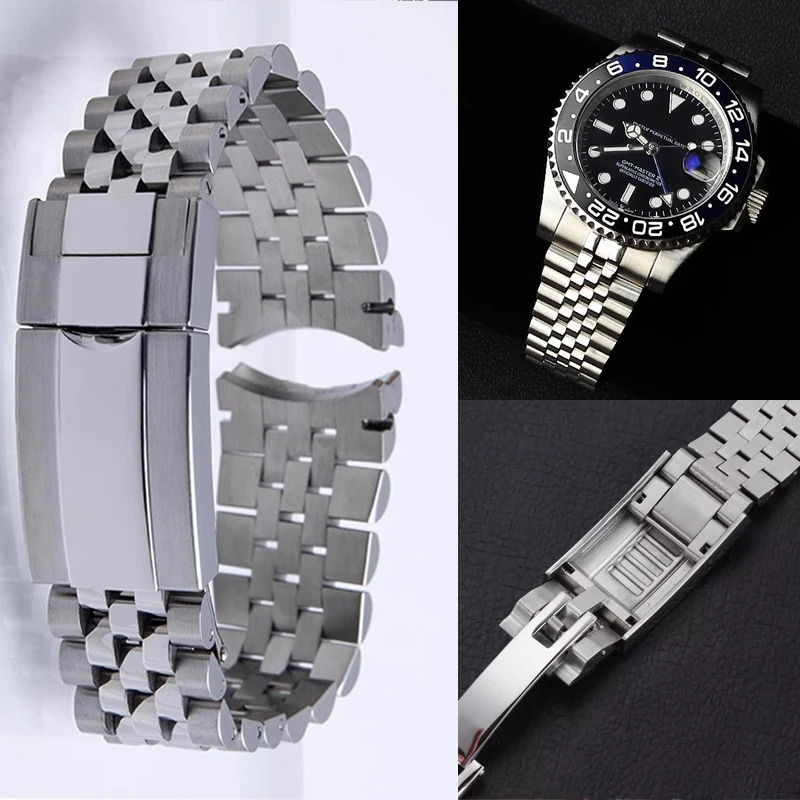904 Jubilee Watch Band For Rolex Sub GMT Yacht Daytona Strap y Bracelet Mod Parts Replacement Accessories 20mm 251105