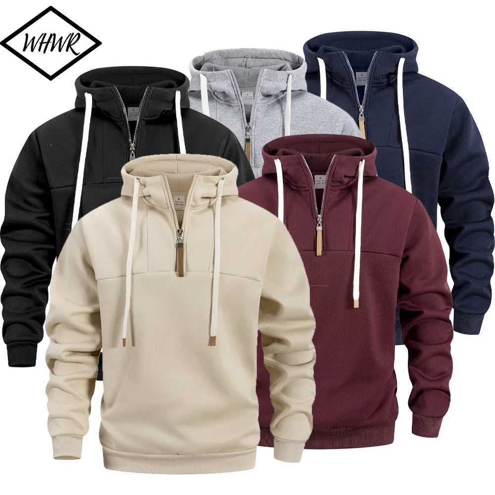 Mens Hoodie Jacket Streetwear Long Sleeve Sweatshirts Zipper Hooded Pullover Male Sportswear Autumn Men Clothing Streetwear W251106