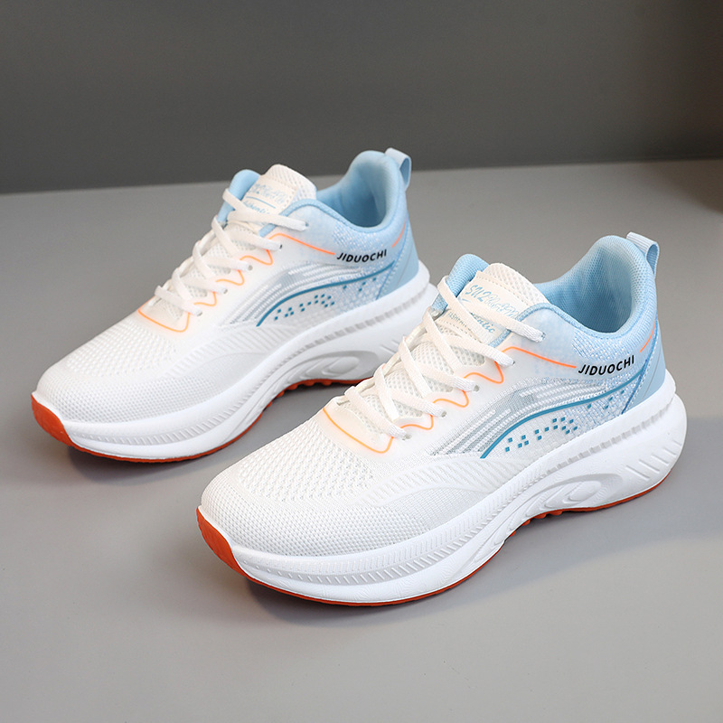 2025 Casual shoes women sports shoes breathable mesh thick sole sneakers raised height hollowed out fashion comfortable trendy