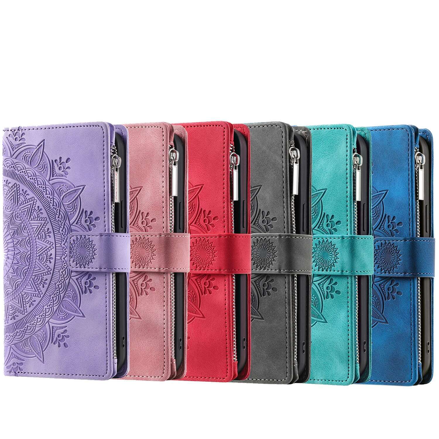 Leather Flip Case For Samsung Galaxy S25 S23 S24 Ultra S22 S21 Plus S20 FE S10 + Note 20 10 9 8 Card Wallet Eming Phone Bag