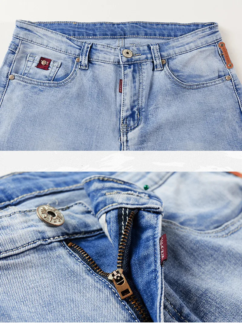 Spring Autumn Denim Suit Mens Slim Micro-stretch Two-piece Spring and Autumn Jacket Jeans 251106