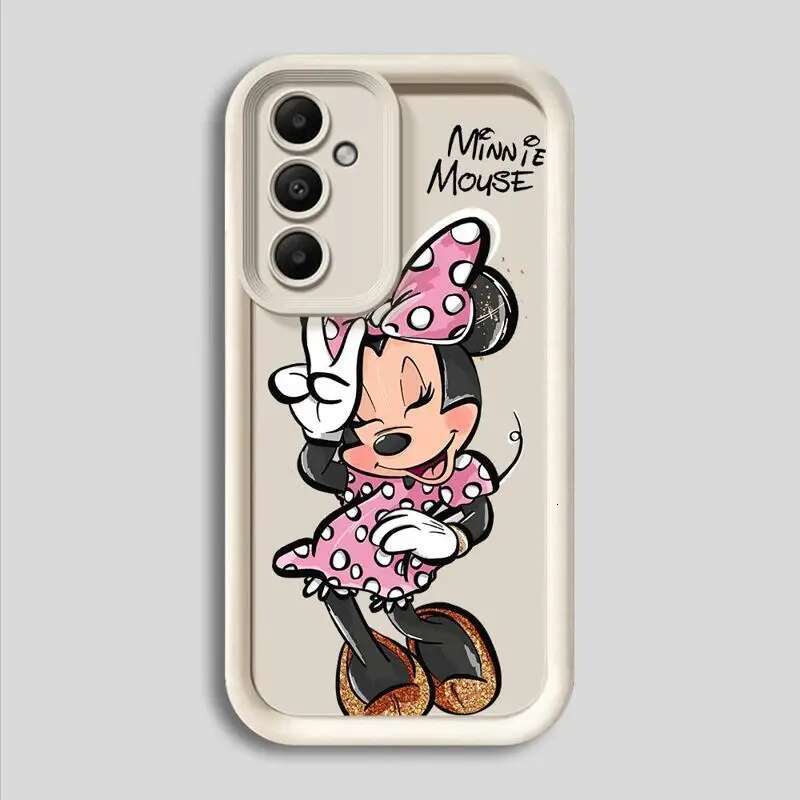 Phone Case for Samsung Galaxy A15 A25 A35 A55 A51 A71 A72 A73 A52 A52s A53 A54 5G TPU Silicone Soft Minnie Mouse