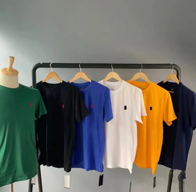 Mens Designer T shirt Summer Tshirt Womenn Tops Letter Embroidery shirts Fashion Street Clothes Polo Shirt Black White Tee Casual Loose Hip Hop sleeve Asian size AAA