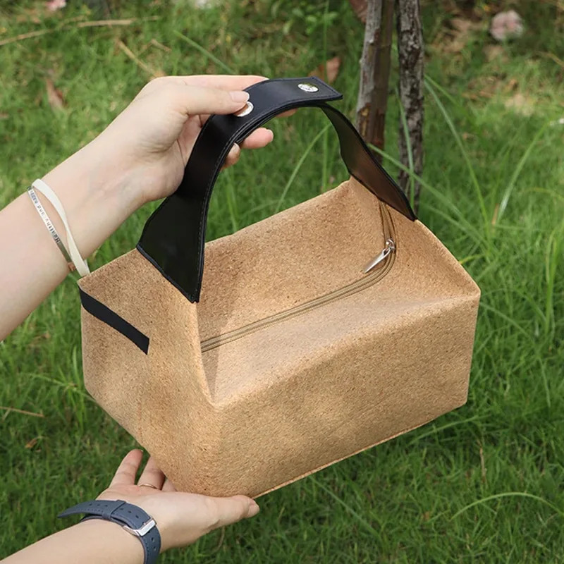 Wood sawdust bento bag office worker student lunch box dog multifunctional outdoor picnic coffee lid storage 250401