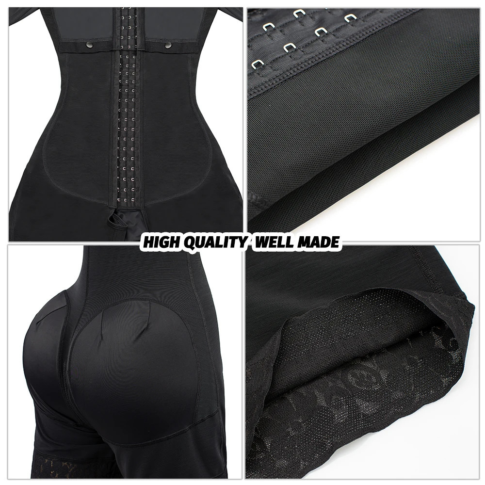 Girdles Shapewear Faja Colombianas Shaper Bodysuits Tummy Slimming Corset Full Body Reducer Postpartum Carving Bodices Sheath 250402