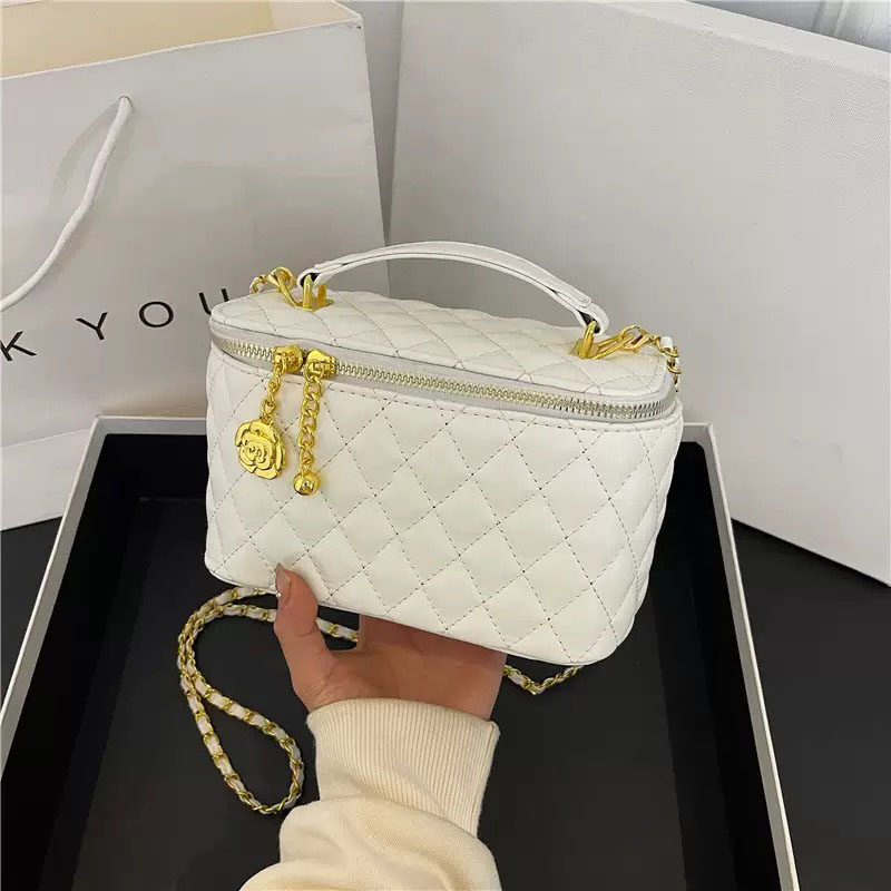 Designer Bag New Women's Box Bag - Niche Design Fashionable Crossbody Shoulder Bag Makeup Bag