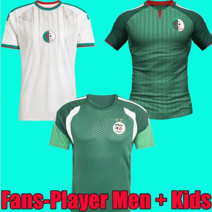 26 27 Algeria MAHREZ Soccer Jersey 2026 Home FEGHOULI BRAHIMI BELAILI BOUNEDJAH BELAILI SLIMANI Shirt ATAL BENSEBAINI BENNACER ABEID away football