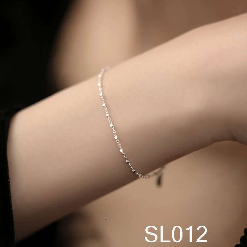S Sterg Sier Water Wave Chain Bracelet Set Starlight Shines Brightly Ladies Gift Pair Fine Jewelry Accessories Wholesale