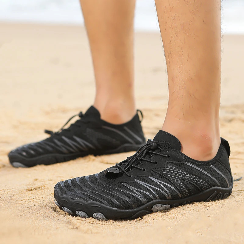 Water Shoes Men Women Quick Dry Five Finger Barefoot Outdoor Upstream Wading Swimming Aqua Shoes Summer Beach Sneakers 2025 250402