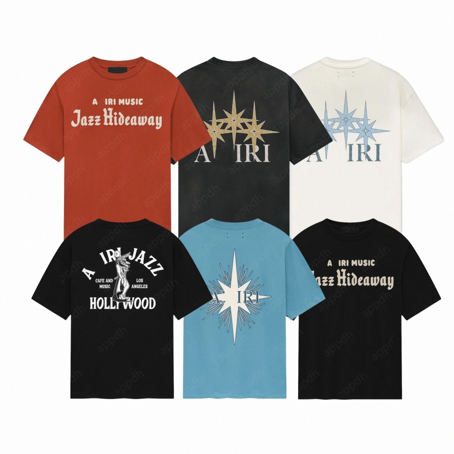 Amiritshirts mens T Shirt 2025 new arrivals Mens Sleeves Men Letter Clot Fashiontee Luxurys Qualit High Print Shirts Short Casual 25 Style Designers U1iS#