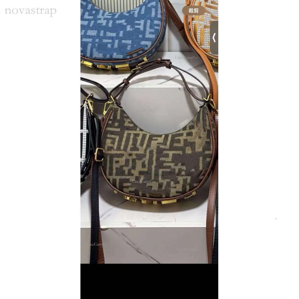 baguette bag FF Bag Luxury Fashion Classic Trend Designer Bag Advanced Moon Women's Single Shoulder Crossbody Style Handbag 8ea
