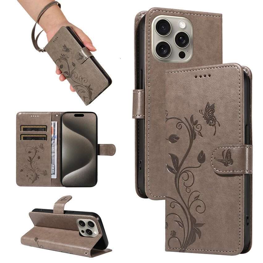 Butterfly wer Vine Case For Samsung Galaxy S20 S21 S22 S23 S24 Ultra Plus FE 5G A50 A51 A52S A53 A54 A55 Leather Book Cover