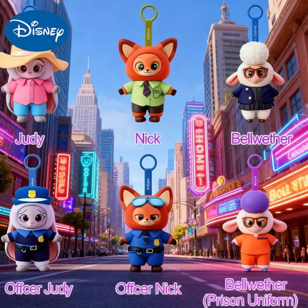 Disney Zootopia Series Blind Box Judy Nick Vinyl Plush Cartoon Character Trendy Toys Box Christmas Gift H251106