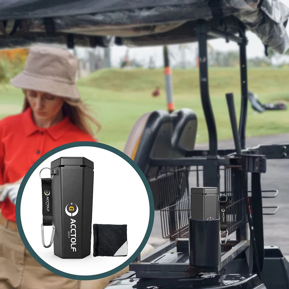 Golf Ball Washer Cleaning Machine With Towel Reusable Cart Cup Holder Portable Bag Cleaner Accessories for Gift 251106