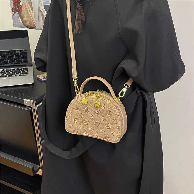 2025 New Arrival Embroidered Square Bag - Luxury Crossbody/Shoder Tote for Wen Spacious Lightweight Trendy Print Design Y251106