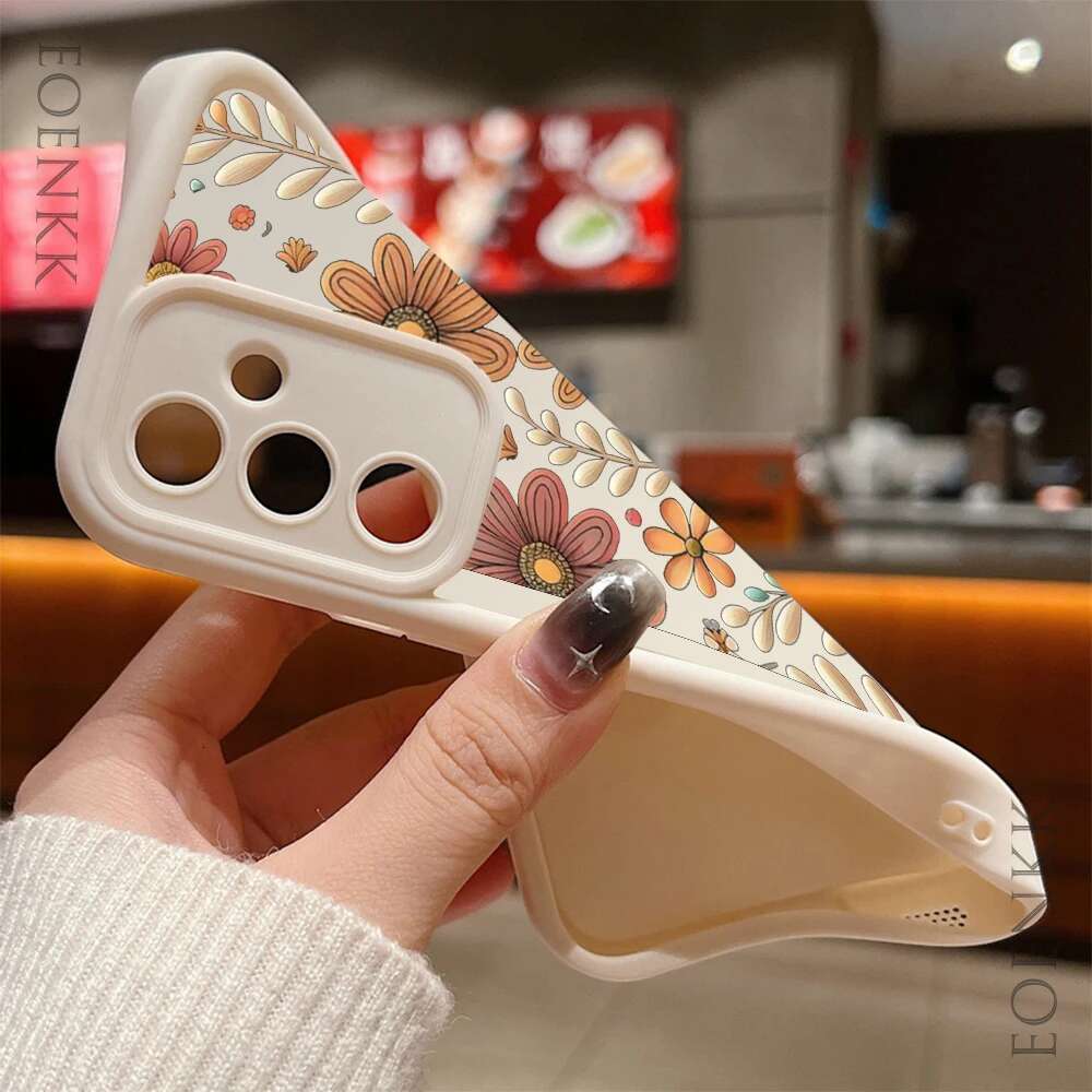 Petal Leaf Diagram Silicone Phone Case For Samsung Galaxy S23 S22 S21 S25 S24 S20 Ultra FE A35 A15 A25 A55 Note 20 Plus 5G Cover