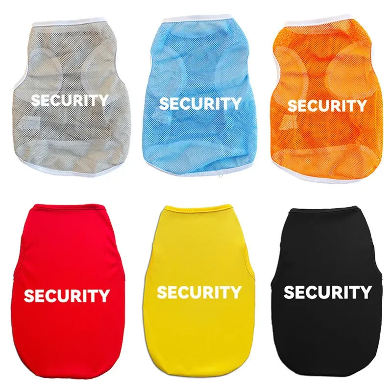 S-2Xl Safety Pattern Mesh Printed Dog Vest Comfortable and Breathable Pet Clothing 250402