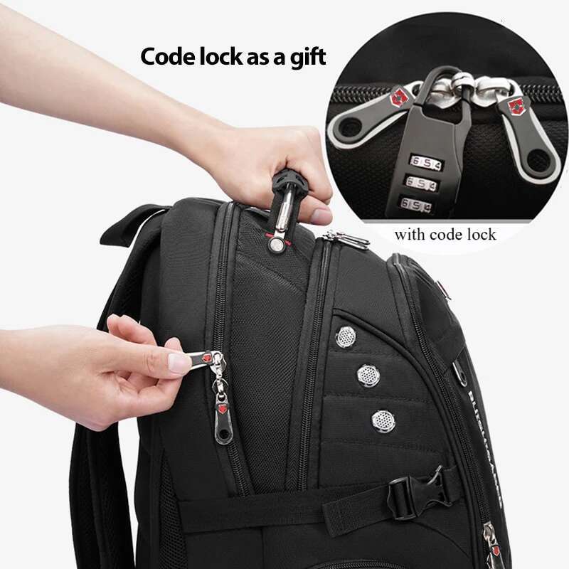 2024 Waterproof 17/20 Inch Laptop Men Airplane Travel Backpack Women Oxford Rucksack Male School Bag Modern Mochila