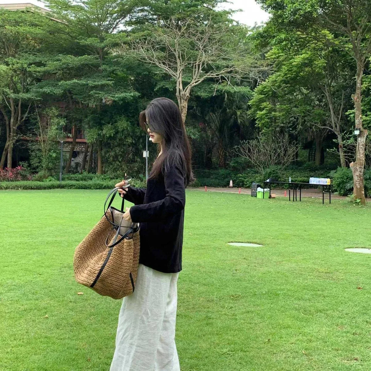 Ladies Korea Handbag High Quality Large Female Tote Bag Fashion Vintage Woolen Single Shoulder Hand Solid Color 251106