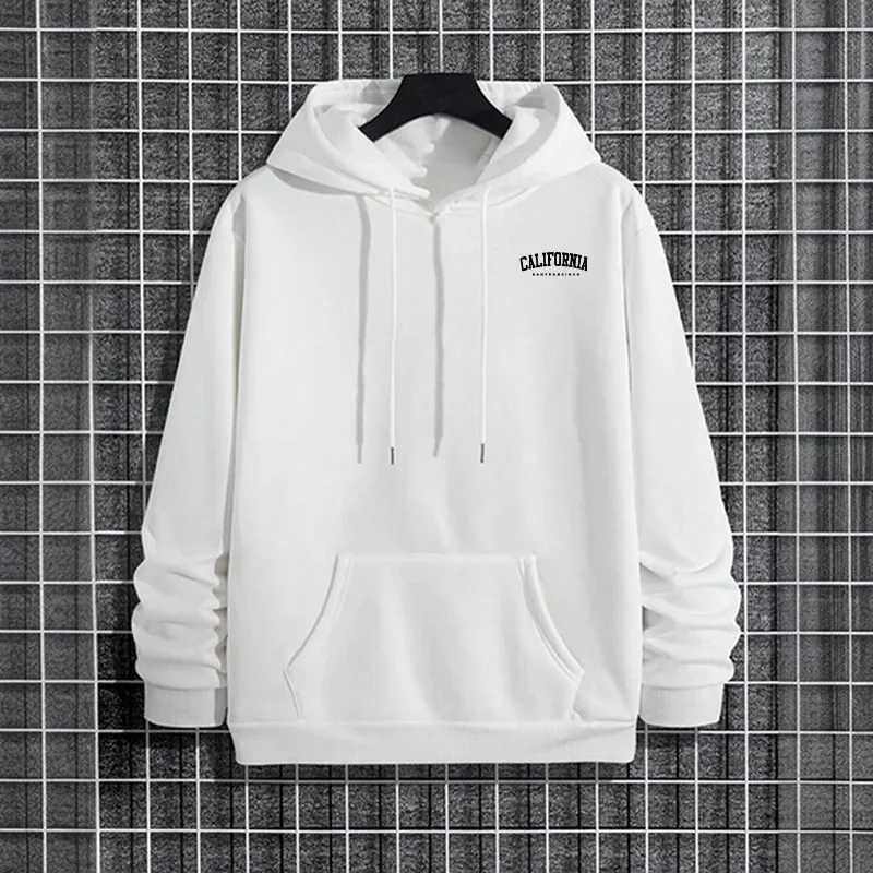 California Mens Hoodie Fall Winter High Grade Warm Sweatshirt Male Daily Casual Fashion Pullover Outdoor Gym Fitness Sporty Top W251106